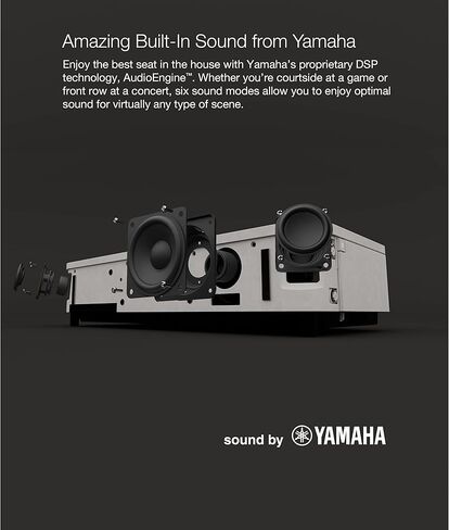 جهاز عرض Epson EpiqVision Ultra LS800 Ultra Short Throw 3-Chip 3LCD Smart Streaming Laser Projector، 4000 Lumens، 4K PRO-UHD، HDR، 150 بوصة، تلفزيون Android، 2.1ch Yamaha مكبرات صوت مدمجة - أسود in Kuwait