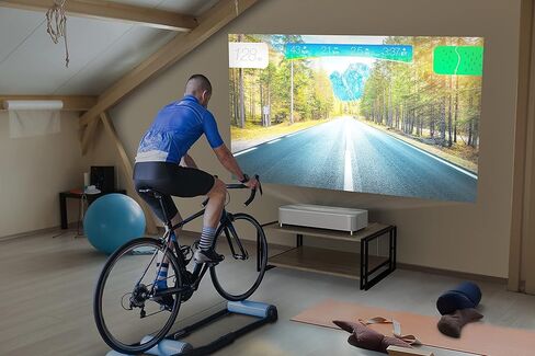 جهاز عرض Epson EpiqVision Ultra LS800 Ultra Short Throw 3-Chip 3LCD Smart Streaming Laser Projector، 4000 Lumens، 4K PRO-UHD، HDR، 150 بوصة، تلفزيون Android، 2.1ch Yamaha مكبرات صوت مدمجة - أسود in Kuwait