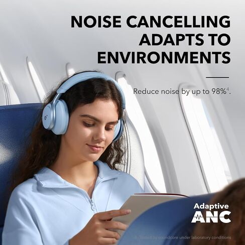 Soundcore Anker Space One ANC Over-Ear Headphones, White, Renewed in Kuwait