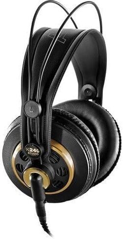 AKG K 240 Studio Professional Semi-Open Stereo Headphones with Auray Headphone Holder and 25' Extension Cable in Saudi Arabia