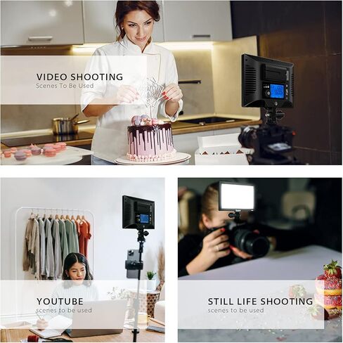 إضاءة كاميرا سويتي، إضاءة كاميرا محمولة رفيعة للغاية LED قابلة للتعتيم بلونين 3200K-5600K CRI95+ لالتقاط الفيديو والتصوير الفوتوغرافي (NP-F550) in Kuwait