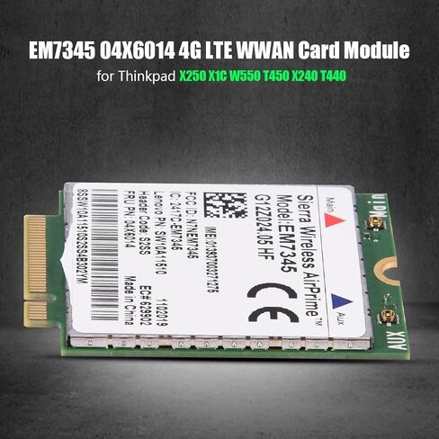 بي وينر بطاقة وحدة EM7345، وحدة بطاقة 04X6014 4G LTE WWAN لجهاز ثينك باد X250 X1C W550 T450 X240 T440 EM7345، نطاق عريض لاسلكي عالي السرعة in Kuwait