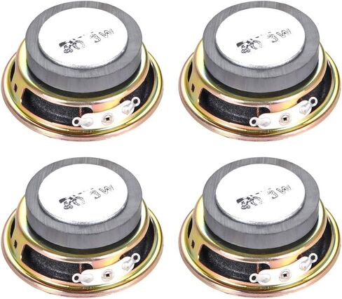 uxcell 3W 4 Ohm DIY Speaker 50mm Round-Shape Replacement Loudspeaker 4pcs in Saudi Arabia