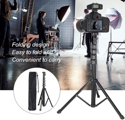FL019 Light Stand Photography Photo Studio Light Stands for Video Aluminum Alloy Black Multifunction Adjustable Light Stand Mobile Phone Live Bracket Photograph Tripod in Saudi Arabia