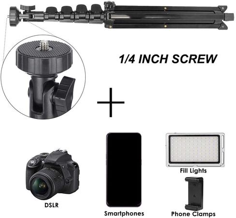 FL019 Light Stand Photography Photo Studio Light Stands for Video Aluminum Alloy Black Multifunction Adjustable Light Stand Mobile Phone Live Bracket Photograph Tripod in Saudi Arabia