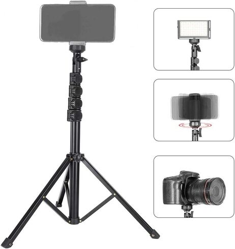FL019 Light Stand Photography Photo Studio Light Stands for Video Aluminum Alloy Black Multifunction Adjustable Light Stand Mobile Phone Live Bracket Photograph Tripod in Saudi Arabia