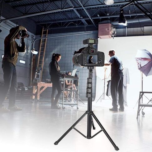 FL019 Light Stand Photography Photo Studio Light Stands for Video Aluminum Alloy Black Multifunction Adjustable Light Stand Mobile Phone Live Bracket Photograph Tripod in Saudi Arabia