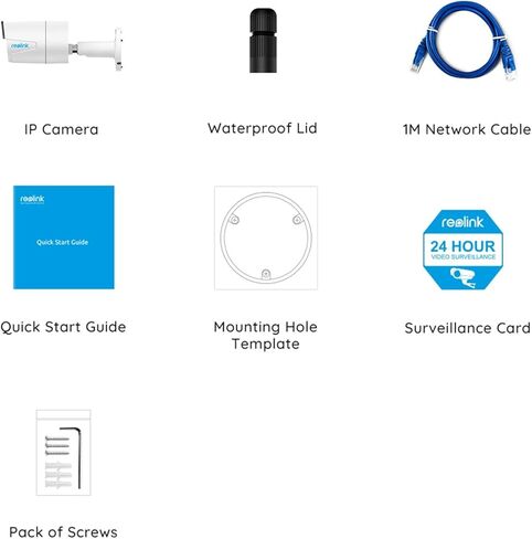 كاميرا REOLINK 4MP PoE IP، كاميرا إضافية للمراقبة بالفيديو في الهواء الطلق لنظام أمان المنزل، تعمل فقط مع نظام كاميرا Reolink POE وNVR، اكتشاف الإنسان/المركبة، غير متوافق مع الطرف الثالث، B400 in Kuwait