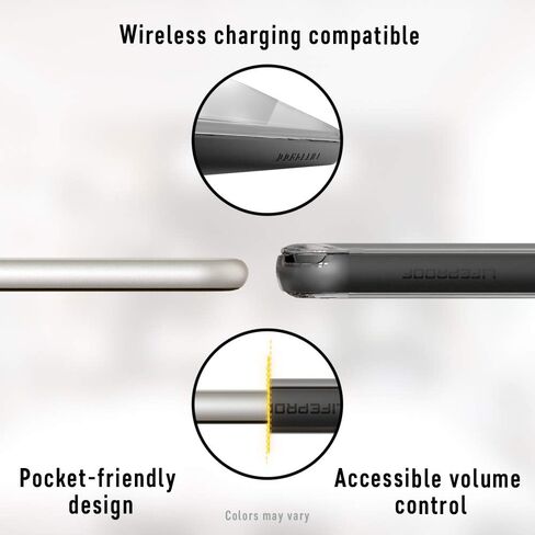 لايف بروف نيكست سيريز كفر حماية للايفون 12 وايفون 12 برو - اسود كريستال (شفاف/أسود) in Kuwait