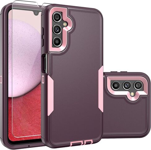 YZOK for Galaxy A14 5G Phone Case,Samsung A14 5G Case,with HD Screen Protector,Gradient Quicksand Glitter Liquid Floating Cute Phone Case for Samsung Galaxy A14 5G (Teal/Purple) in Kuwait