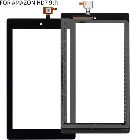 استبدال الشاشة لـ Amazon Fire Kindle HD7 HD 7 بوصة الجيل التاسع 2019 M8S26G لمحول رقمي لشاشة اللمس للكمبيوتر اللوحي وأجزاء إصلاح عدسات من الزجاج، بما في ذلك أدوات مجانية (غير LCD) in Saudi Arabia