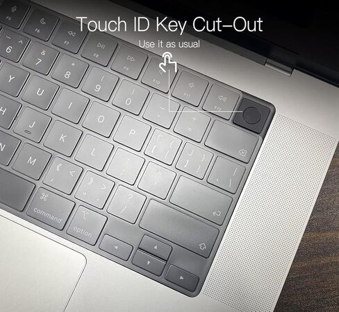 Keyboard Cover for 2023 MacBook Air 15.3" A2941 & 13.6" A2681 M2 Chip, MacBook Pro 14" 16" M3 Pro/Max & M2 M1 Pro/Max (A2779 A2442 A2485 A2780), MacBook Air M2 13" 15" Keyboard Cover Protector, TPU in Kuwait