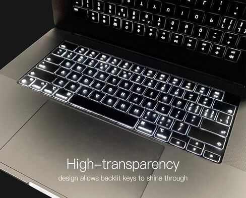Keyboard Cover for 2023 MacBook Air 15.3" A2941 & 13.6" A2681 M2 Chip, MacBook Pro 14" 16" M3 Pro/Max & M2 M1 Pro/Max (A2779 A2442 A2485 A2780), MacBook Air M2 13" 15" Keyboard Cover Protector, TPU in Kuwait