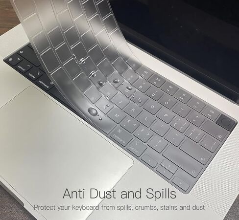 Keyboard Cover for 2023 MacBook Air 15.3" A2941 & 13.6" A2681 M2 Chip, MacBook Pro 14" 16" M3 Pro/Max & M2 M1 Pro/Max (A2779 A2442 A2485 A2780), MacBook Air M2 13" 15" Keyboard Cover Protector, TPU in Kuwait