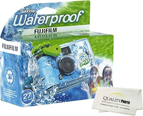 Fujifilm Quick Snap Waterproof 27 exposures 35mm Camera 800 Film, 1 Pack + Quality Photo Microfiber Cloth (1 Pack) in Saudi Arabia