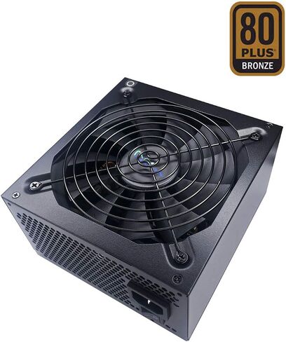 Apevia ATX-JP600W Jupiter 600W 80 Plus Bronze Certified Active PFC ATX Gaming Power Supply, Supports Dual/Quad Core CPUs, SLI/Crossfire/Haswell, 3 Year Warranty in Saudi Arabia