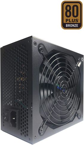 Apevia ATX-JP600W Jupiter 600W 80 Plus Bronze Certified Active PFC ATX Gaming Power Supply, Supports Dual/Quad Core CPUs, SLI/Crossfire/Haswell, 3 Year Warranty in Saudi Arabia