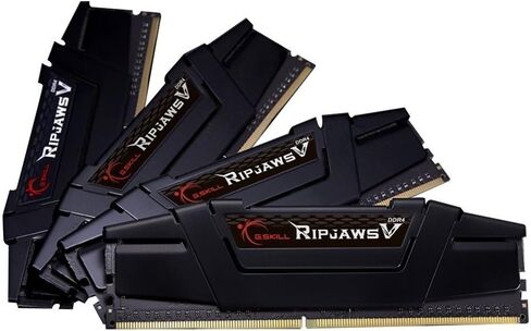 G.SKILL Ripjaws V Series (Intel XMP) DDR4 RAM 64GB (4x16GB) 3200MT/s CL16-18-18-38 1.35V Desktop Computer Memory UDIMM - Black (F4-3200C16Q-64GVK) in Saudi Arabia