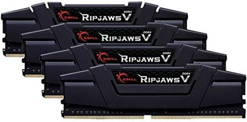 G.SKILL Ripjaws V Series (Intel XMP) DDR4 RAM 64GB (4x16GB) 3200MT/s CL16-18-18-38 1.35V Desktop Computer Memory UDIMM - Black (F4-3200C16Q-64GVK) in Saudi Arabia
