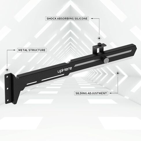 UpHere G276WT دعامة GPU بيضاء لبطاقة الرسومات تدعم حامل بطاقة الفيديو/حامل الحافظة، دعم الطول والارتفاع قابل للتعديل، G276WT in Kuwait