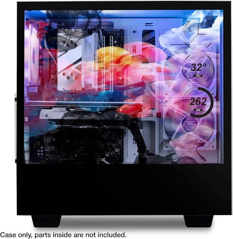 iBUYPOWER Snowblind S 19" Translucent Customizable Side-Panel LCD Display 1280 x 1024 Resolution Mid-Tower Desktop Computer Gaming Case 3 x 120 Millimeter Fans SECC Steel, White in Kuwait