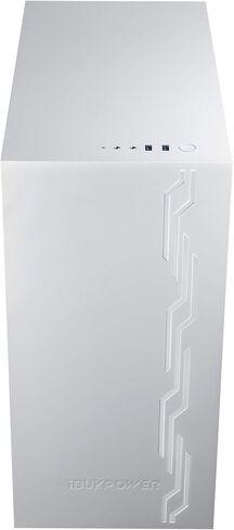 iBUYPOWER Snowblind S 19" Translucent Customizable Side-Panel LCD Display 1280 x 1024 Resolution Mid-Tower Desktop Computer Gaming Case 3 x 120 Millimeter Fans SECC Steel, White in Kuwait