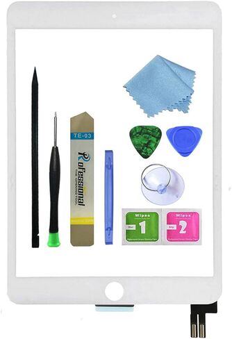 Zentop لجهاز iPad Mini 5 2019 7.9 "Touch Screen Digitizer Glass Replacement Assembly Model A2124 A2125 A2126 A2133 مع مجموعة إصلاح الأدوات (بدون زر المنزل) in Kuwait
