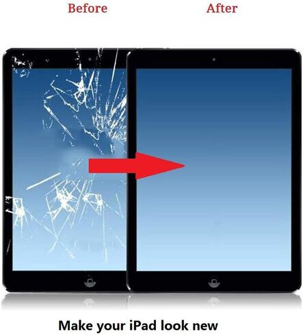 Zentop لجهاز iPad Mini 5 2019 7.9 "Touch Screen Digitizer Glass Replacement Assembly Model A2124 A2125 A2126 A2133 مع مجموعة إصلاح الأدوات (بدون زر المنزل) in Kuwait