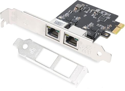 10Gb SFP+ PCI-E Network Card NIC, with Broadcom BCM57810S Chipset, Dual SFP+ Ports, Fits for PCI-E X 8/x16, PCI Express Ethernet LAN Adapter Support Windows Server/Windows/Linux/VMware in Saudi Arabia