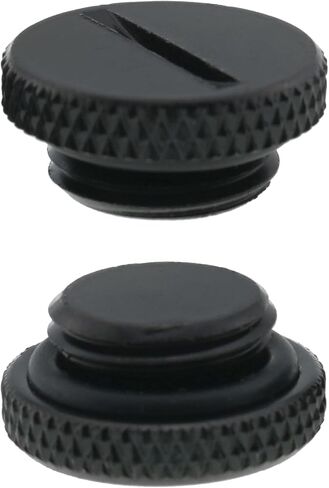 Mutai G1/4 Plug 4PCS G1/4 inch Water Stopper Black Brass Flat Plug Stop Fitting with O-Ring for PC Water Cooling Systems in Kuwait