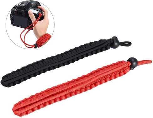 AKOAK Braided 550 Paracord Adjustable Camera Wrist Strap,Safety Strap for Video Camcorder,Binoculars and DSLR Camera,Orange in Saudi Arabia