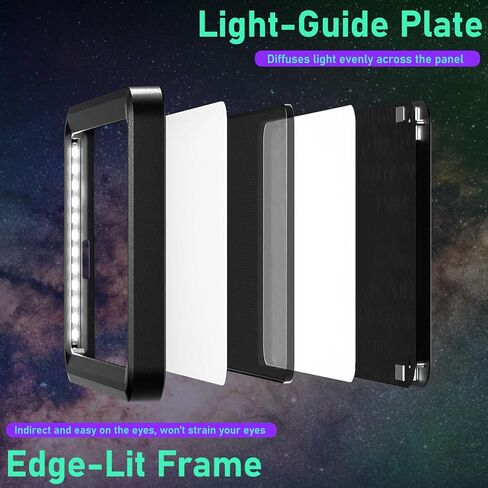 Eicaus Rechargeable Selfie Light with Clip and Adapter for Phone＆Camera-Perfect for TikTok, Selfie, Video Conference-Compatible with iPhone,Android,iPad,Laptop-Portable LED Light for Photos and Videos in Kuwait