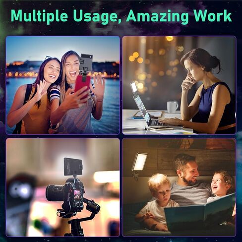 Eicaus Rechargeable Selfie Light with Clip and Adapter for Phone＆Camera-Perfect for TikTok, Selfie, Video Conference-Compatible with iPhone,Android,iPad,Laptop-Portable LED Light for Photos and Videos in Kuwait