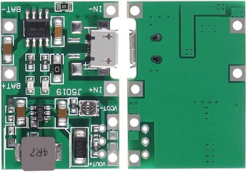 AITRIP 5PCS Type-C USB 3.7V 4.2V 1A 5W Lithium Li-ion 18650 Battery Charger Board DC-DC Step Up Boost Module TP4056 DIY Kit Parts in Kuwait