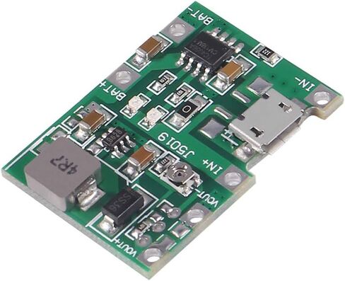 AITRIP 5PCS Type-C USB 3.7V 4.2V 1A 5W Lithium Li-ion 18650 Battery Charger Board DC-DC Step Up Boost Module TP4056 DIY Kit Parts in Kuwait