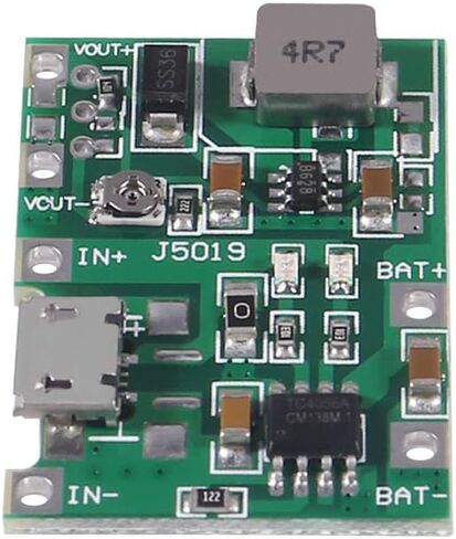 AITRIP 5PCS Type-C USB 3.7V 4.2V 1A 5W Lithium Li-ion 18650 Battery Charger Board DC-DC Step Up Boost Module TP4056 DIY Kit Parts in Kuwait