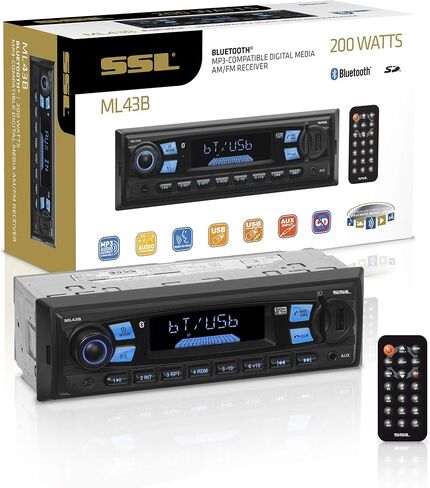 Sound Storm Laboratories ML41B Bluetooth Car Stereo, No DVD, USB, Aux-in in Kuwait