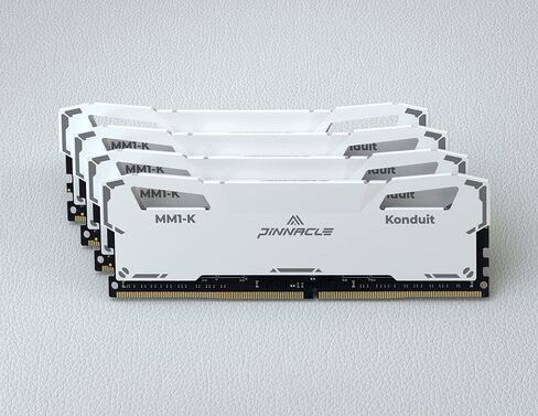 Timetec Pinnacle Konduit 16GB KIT(2x8GB) DDR4 3200MHz PC4-25600 CL16-18-18-38 XMP2.0 Overclocking 1.35V Compatible for AMD and Intel Desktop Gaming PC Memory Module RAM - White in Kuwait