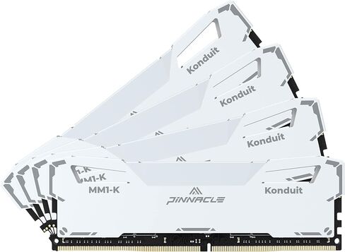Timetec Pinnacle Konduit 16GB KIT(2x8GB) DDR4 3200MHz PC4-25600 CL16-18-18-38 XMP2.0 Overclocking 1.35V Compatible for AMD and Intel Desktop Gaming PC Memory Module RAM - White in Kuwait