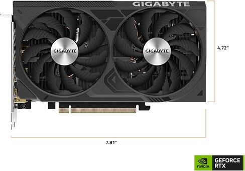 GIGABYTE GeForce RTX 4060 Ti WINDFORCE OC 16G Graphics Card, 2X WINDFORCE Fans, 16GB 128-bit GDDR6, GV-N406TWF2OC-16GD Video Card in Saudi Arabia