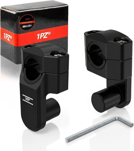 1PZ BB2-CD1 Pivoting Handlebar Clamp Risers Replacement for Universal Motorcycle 2" Raise Clamps for 7/8" or 1 1/8" Handlebars Mount To 7/8" Stem Clamp in Saudi Arabia