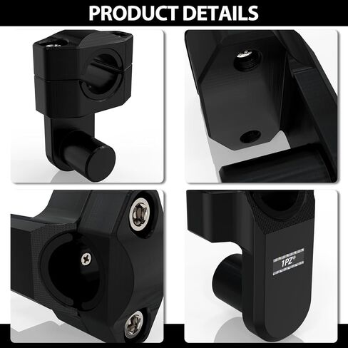 1PZ BB2-CD1 Pivoting Handlebar Clamp Risers Replacement for Universal Motorcycle 2" Raise Clamps for 7/8" or 1 1/8" Handlebars Mount To 7/8" Stem Clamp in Saudi Arabia