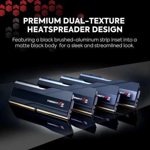 48GB G.Skill DDR5 Trident Z5 RGB 7200MHz CL36 1.35V مجموعة مزدوجة القناة 2x 24GB اسود in Saudi Arabia