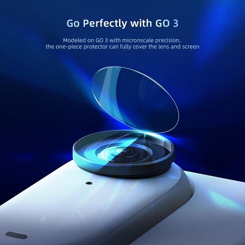 debous Screen Protector for Insta360 GO 3 Lcd Lens Anti-scratch Tempered Glass Hard Protective Film Cover (3+3pcs) in Saudi Arabia
