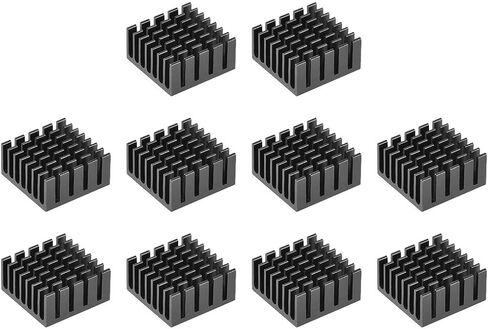 uxcell Electronic Radiators Heatsink for MOS GPU IC Chip Black 25 x 25 x 5 mm 10pcs in Kuwait