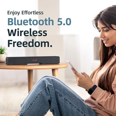 ELECTCOM PRO 18 inch Sound Bar for TV | HDMI, Bluetooth, AUX, RCA, Optical, Coaxial, USB | Compact Home Audio Speaker with 4 EQ Modes | Small Soundbar for TV/PC/Laptops/Tablets/Projectors in Kuwait