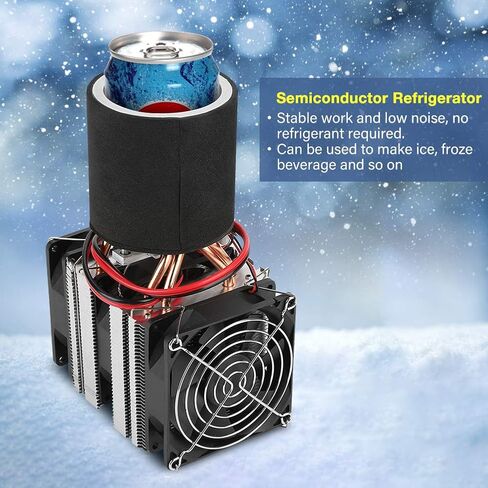 Semiconductor Refrigerator, DC12V Electronic Semiconductor Refrigeration DIY Cooler Cooling System Kit Used in School Teaching Sample, Liquid Cooling Test in Saudi Arabia