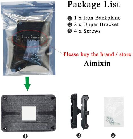 Aimeixin AM4 قوس، كمبيوتر سطح المكتب AMD AM4 اللوحة الأم وحدة المعالجة المركزية قوس المبدد الحراري، قوس اللوحة الخلفية الصلب لتركيب مروحة التبريد AM4's HeatSink (أسود) in Kuwait