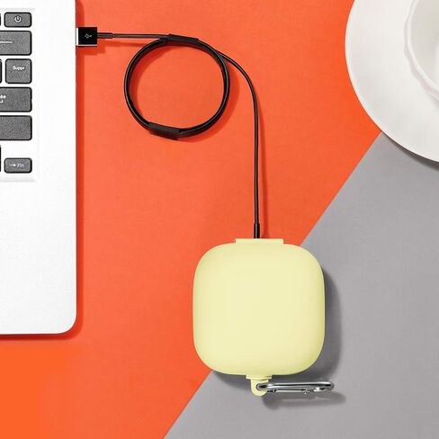 حافظة GEAK المحمولة Powerbeats Pro، غطاء سيليكون ناعم مقاوم للصدمات بحماية 360 درجة مع سلسلة مفاتيح متوافقة مع Beats Powerbeats Pro 2019، وردي وردي in Kuwait