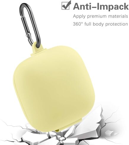 حافظة GEAK المحمولة Powerbeats Pro، غطاء سيليكون ناعم مقاوم للصدمات بحماية 360 درجة مع سلسلة مفاتيح متوافقة مع Beats Powerbeats Pro 2019، وردي وردي in Kuwait